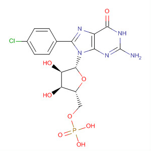 5'-Guanylic acid, 8-(4-chlorophenyl)-