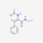 2-(acetylamino)-N-ethyl-3-phenylprop-2-enamide molecular structure