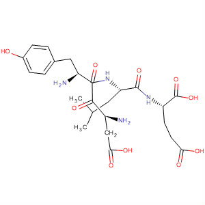 L-Glutamic acid, L-a-aspartyl-L-tyrosyl-L-leucyl- molecular structure
