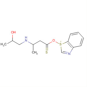 Butanethioic acid, 3-[(2-hydroxypropyl)amino]-, S-2-benzothiazolyl ester molecular structure