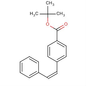 Benzoic acid, 4-[(1Z)-2-phenylethenyl]-, 1,1-dimethylethyl ester molecular structure