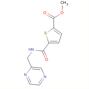 2-Thiophenecarboxylic acid, 5-[[(2-pyrazinylmethyl)amino]carbonyl]-,methyl ester molecular structure