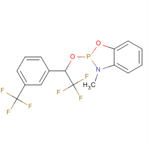 1,3,2-Benzoxazaphosphole,2,3-dihydro-3-methyl-2-[2,2,2-trifluoro-1-[3-(trifluoromethyl)phenyl]ethoxy]- molecular structure