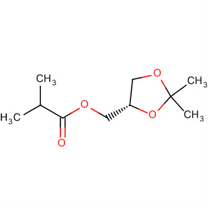 Propanoic acid, 2-methyl-, [(4S)-2,2-dimethyl-1,3-dioxolan-4-yl]methylester molecular structure