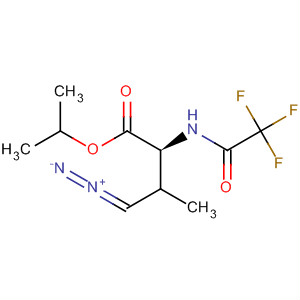 L-Valine, 4-diazo-N-(2,2,2-trifluoroacetyl)-, 1-methylethyl ester, (3R)- molecular structure
