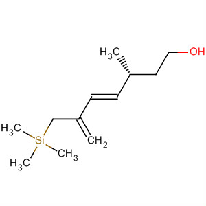 4,6-Heptadien-1-ol, 3-methyl-6-[(trimethylsilyl)methyl]-, (3R,4E)- molecular structure