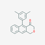 1H-Naphtho[2,3-c]pyran-4(3H)-one, 5-(3,5-dimethylphenyl)- molecular structure