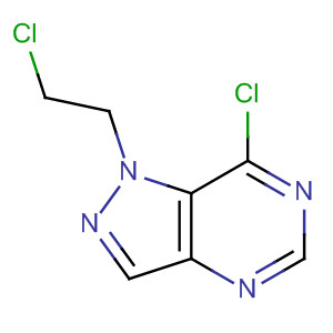 1H-Pyrazolo[4,3-d]pyrimidine, 7-chloro-1-(2-chloroethyl)- molecular structure