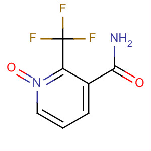 3-Pyridinecarboxamide, 2-(trifluoromethyl)-, 1-oxide molecular structure