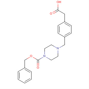 1-Piperazinecarboxylic acid, 4-[[4-(carboxymethyl)phenyl]methyl]-,phenylmethyl ester