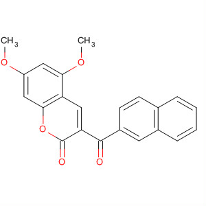 2H-1-Benzopyran-2-one, 5,7-dimethoxy-3-(2-naphthalenylcarbonyl)- molecular structure