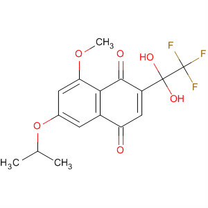 1,4-Naphthalenedione,8-methoxy-6-(1-methylethoxy)-2-(2,2,2-trifluoro-1,1-dihydroxyethyl)-