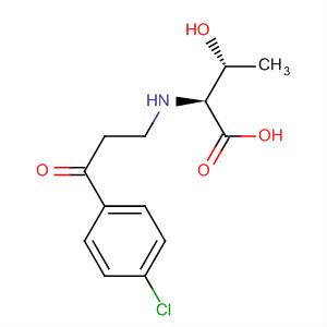 Threonine, N-[3-(4-chlorophenyl)-3-oxopropyl]- molecular structure