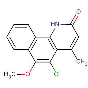 Benzo[h]quinolin-2(1H)-one, 5-chloro-6-methoxy-4-methyl- molecular structure
