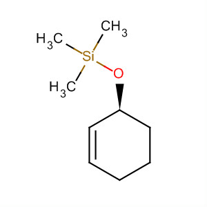 Silane, (2-cyclohexen-1-yloxy)trimethyl-, (S)- molecular structure
