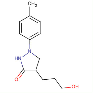 3-Pyrazolidinone, 4-(3-hydroxypropyl)-1-(4-methylphenyl)- molecular structure