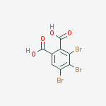 1,2-Benzenedicarboxylic acid, tribromo- molecular structure