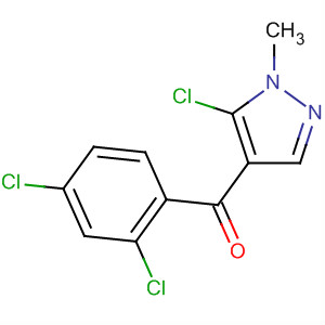 Methanone, (5-chloro-1-methyl-1H-pyrazol-4-yl)(2,4-dichlorophenyl)- molecular structure