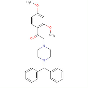 Ethanone, 1-(2,4-dimethoxyphenyl)-2-[4-(diphenylmethyl)-1-piperazinyl]-