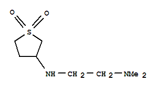 N-(1,1-DIOXO-TETRAHYDRO-1LAMBDA6-THIOPHEN-3-YL)-N,N-DIMETHYL-ETHANE-1,2-DIAMINE molecular structure