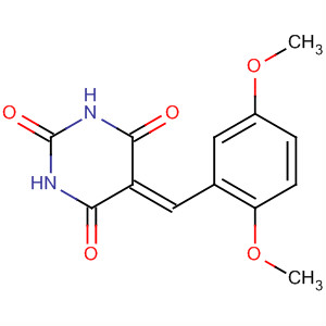 2,4,6(1H,3H,5H)-Pyrimidinetrione, 5-[(2,5-dimethoxyphenyl)methylene]- molecular structure