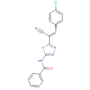 Benzamide,N-[5-[2-(4-chlorophenyl)-1-cyanoethenyl]-1,3,4-thiadiazol-2-yl]-