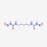 1-methyl-3-[5-[[methyl(nitroso)carbamoyl]amino]pentyl]-1-nitrosourea molecular structure