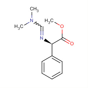 Benzeneacetic acid, a-[[(dimethylamino)methylene]amino]-, methylester, (R)- molecular structure