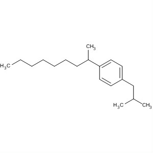 Benzene, 1-(1-methyloctyl)-4-(2-methylpropyl)- molecular structure
