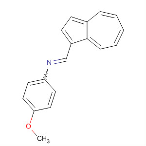 Benzenamine, N-(1-azulenylmethylene)-4-methoxy- molecular structure