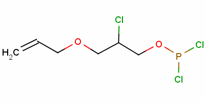 3-(allyloxy)-2-chloropropyl dichlorophosphite molecular structure