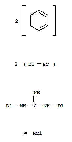 N,N-bis(bromophenyl)guanidine monohydrochloride molecular structure