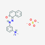 [3-[(2-hydroxynaphthyl)azo]phenyl]dimethylammonium methyl sulphate molecular structure
