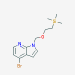 1H-Pyrrolo[2,3-b]pyridine, 4-bromo-1-[[2-(trimethylsilyl)ethoxy]methyl]- molecular structure