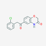 6-[2-(2-chlorophenyl)acetyl]-4h-1,4-benzoxazin-3-one molecular structure