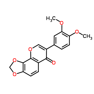 7-(3,4-dimethoxyphenyl)-6H-[1,3]dioxolo[4,5-h]chromen-6-one molecular structure