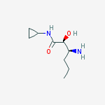 (2S,3S)-3-Amino-N-cyclopropyl-2-hydroxyhexanamide molecular structure