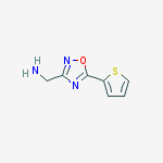 1-[5-(2-THIENYL)-1,2,4-OXADIAZOL-3-YL]METHANAMINE 95% molecular structure