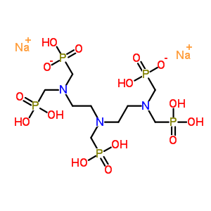 Disodium;hydroxy-[[2-[2-[[hydroxy(oxido)phosphoryl]methyl-(phosphonomethyl)amino]ethyl-(phosphonomethyl)amino]ethyl-(phosphonomethyl)amino]methyl]phosphinate molecular structure
