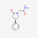 1-Pyrrolidineacetamide, 2-oxo-4-phenyl-, (4S)- molecular structure