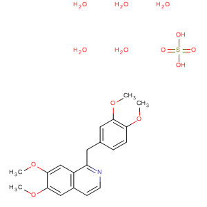 Isoquinoline, 1-[(3,4-dimethoxyphenyl)methyl]-6,7-dimethoxy-, sulfate(1:1), pentahydrate