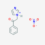 1-(2-oxo-2-phenylethyl)-1H-imidazol-1-ium nitrate molecular structure