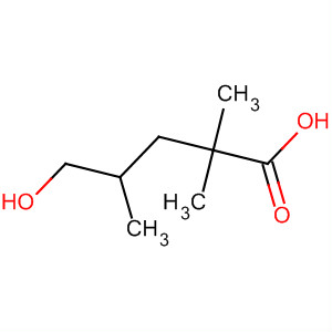 Pentanoic acid, 5-hydroxy-2,2,4-trimethyl- molecular structure