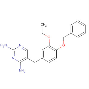 2,4-Pyrimidinediamine, 5-[[3-ethoxy-4-(phenylmethoxy)phenyl]methyl]- molecular structure