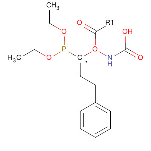 Carbamic acid, [(1R)-1-(diethoxyphosphinyl)ethyl]-, phenylmethyl ester molecular structure