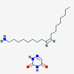 Azauracil olein amine salt molecular structure