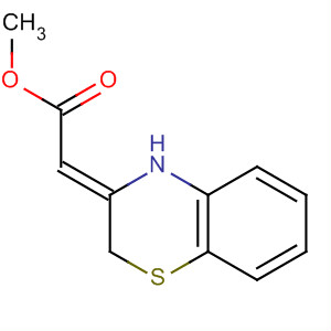 Acetic acid, 2H-1,4-benzothiazin-3(4H)-ylidene-, methyl ester, (2Z)- molecular structure